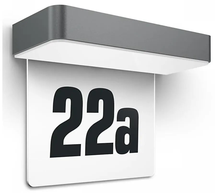 Steinel 065935 - LED соларен номер LED/0,07W 2000 mAh IP44 антрацит