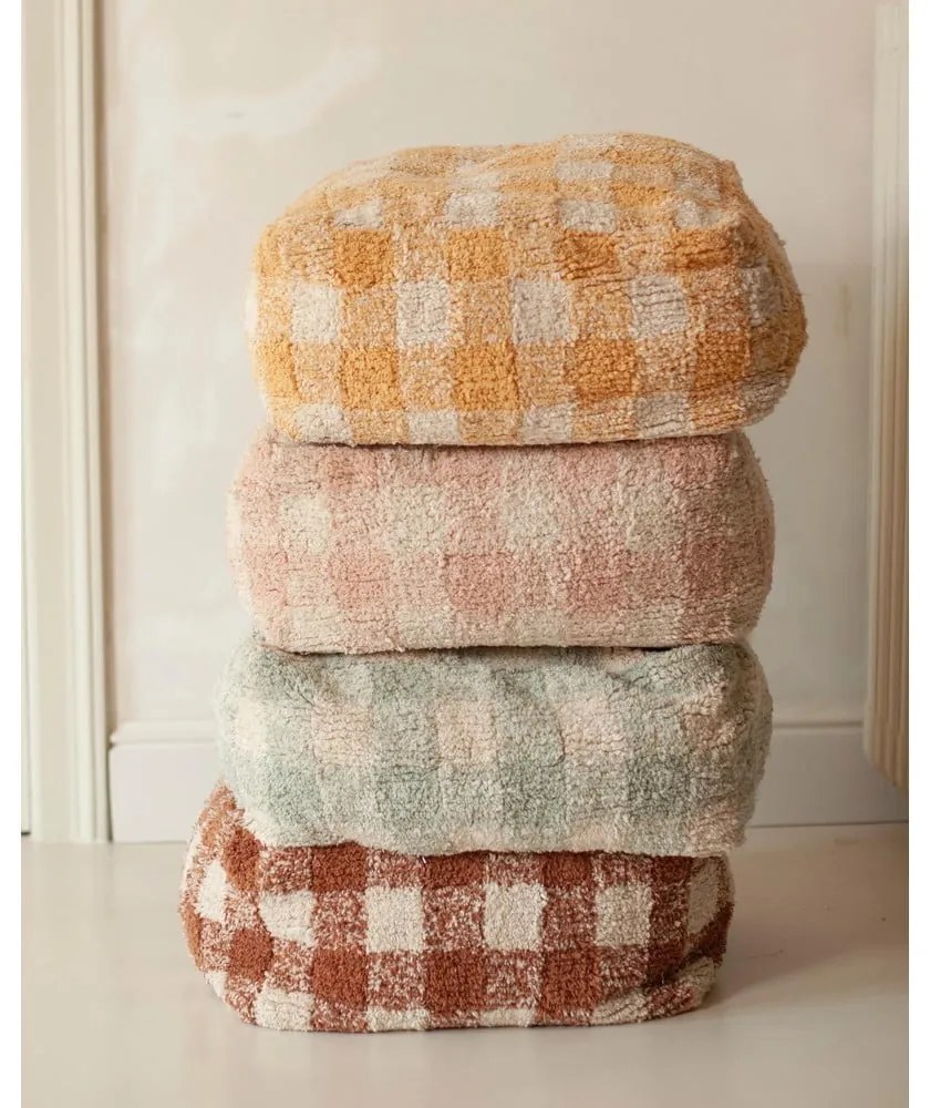 Светлосин детски пуф Vichy Blue Sage – Lorena Canals