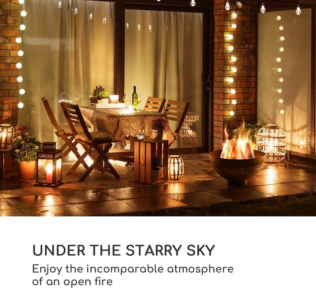 Blumfeldt Savage, камина с грил, Ø: 60.5 см, стомана, включително защита от атмосферни влияния, ръжда