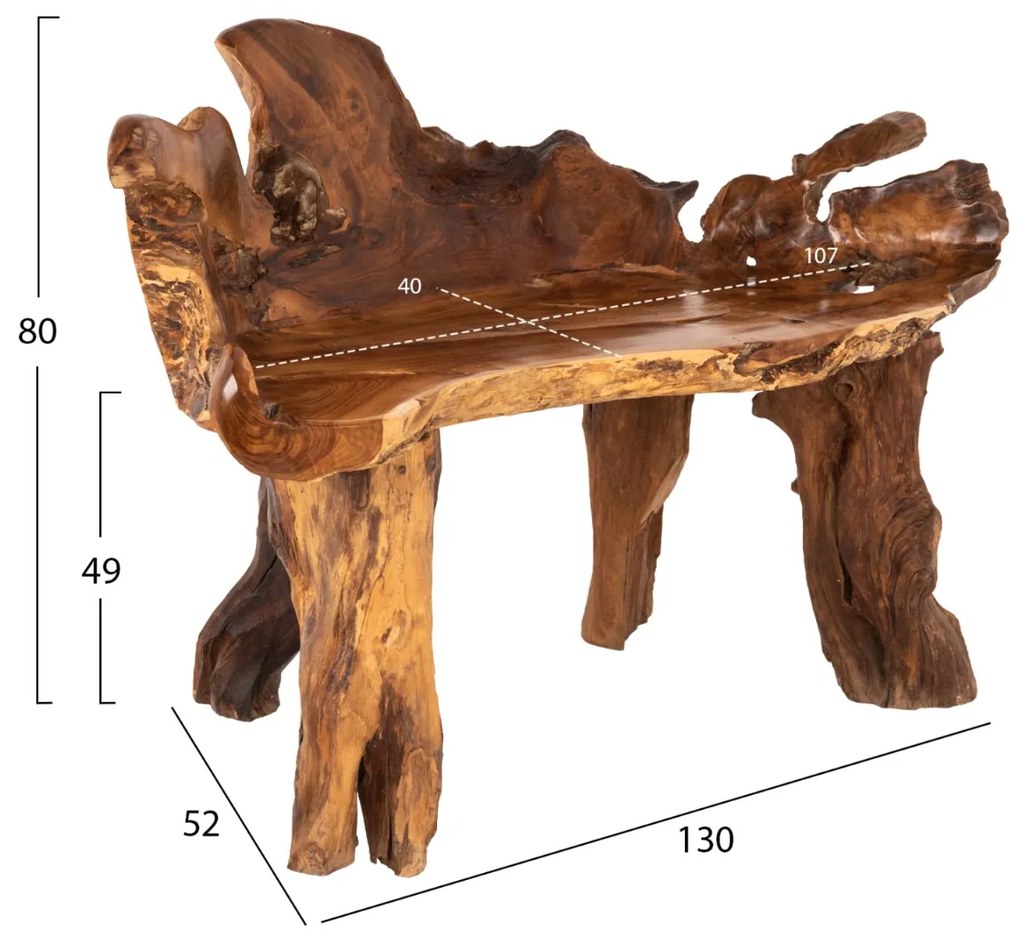 Пейка HM9398 тиково дърво