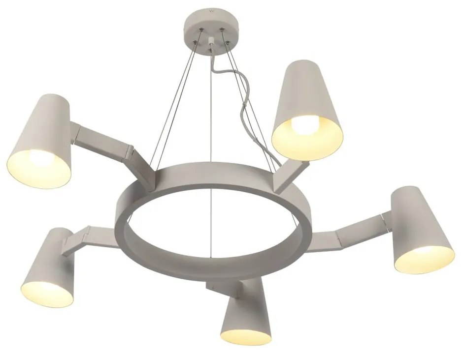 Бяла висяща лампа за 5 крушки Biarritz - it's about RoMi