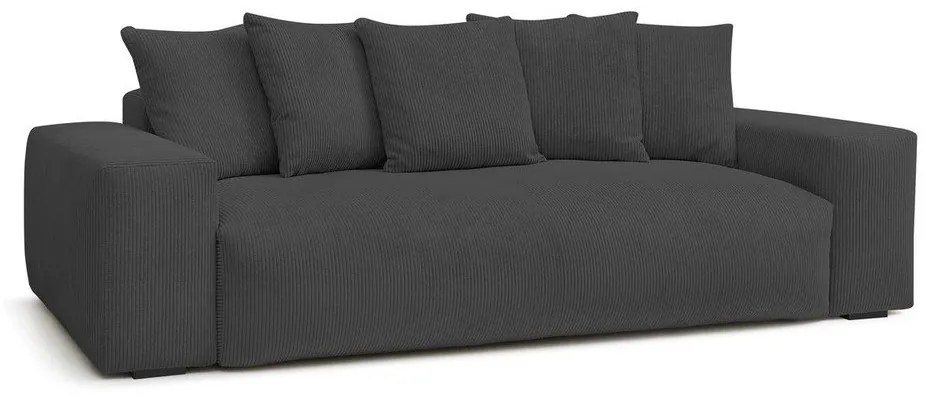 Сив диван от рипсено кадифе 280 cm Voltaire – Bobochic Paris