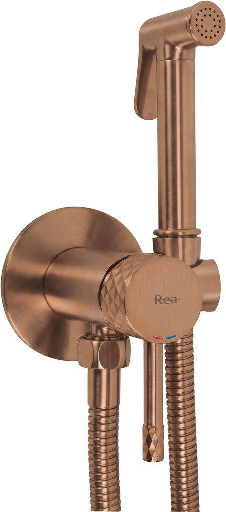 Смесител за биде Rea Lungo Loop Diamond Brush Copper