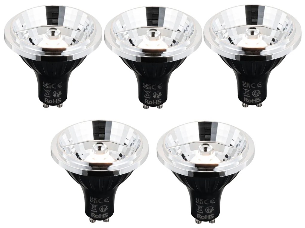 Комплект от 5 интелигентни димируеми GU10 LED крушки AR70 6W 500 lm 2200 - 6500K