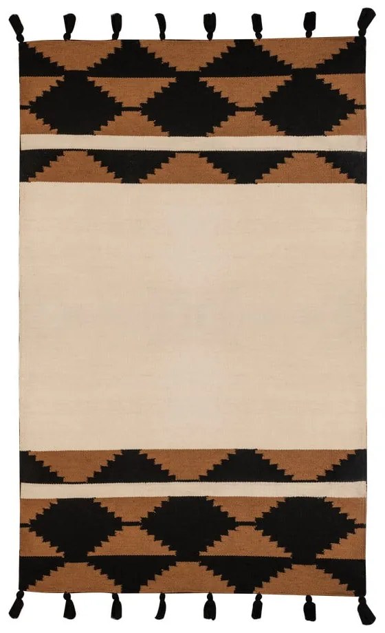 Двустранен килим за открито, изработен от рециклирана пластмаса, 120 x 180 cm Agate - Green Decore