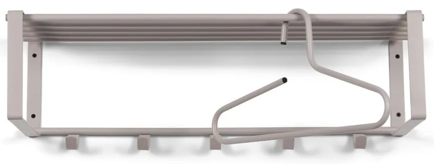 Кафяво-сива метална стенна закачалка с рафт 70 cm Rex – Spinder Design