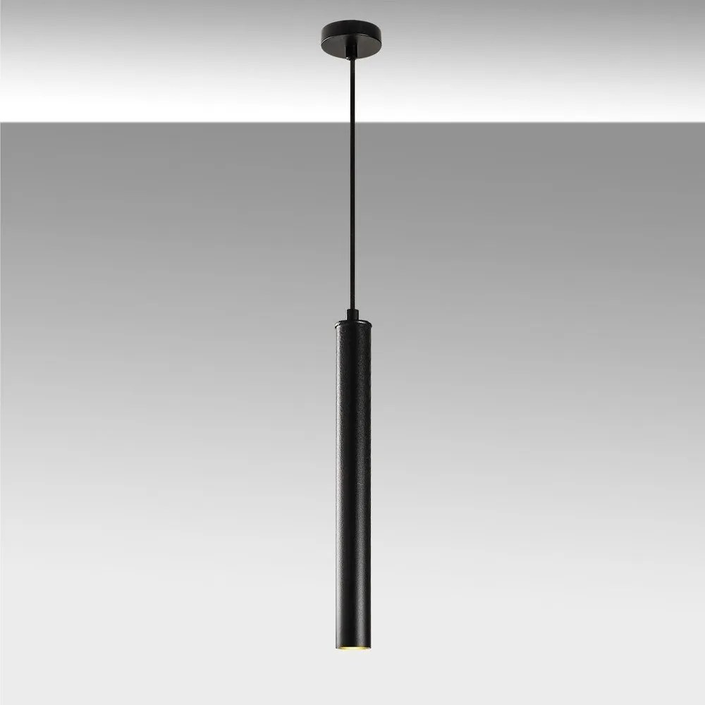 Черно висящо осветително тяло с метален абажур ø 4 cm Best – Opviq lights