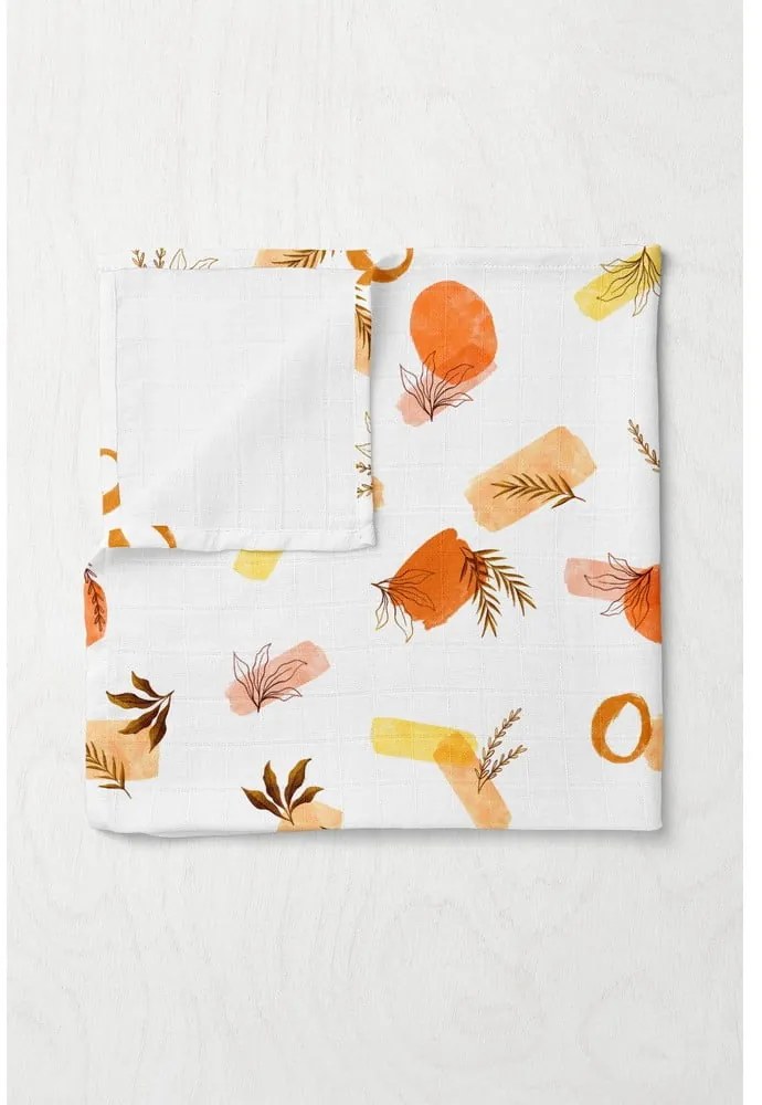 Бяло муселиново бебешко одеяло 75x100 cm Rhapsody – Mijolnir