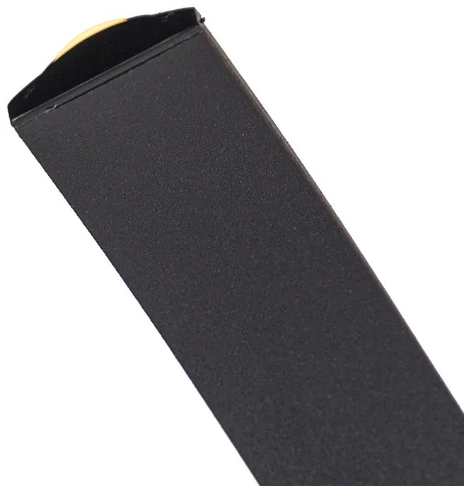 Дизайнерски висящ аплик черен димируем с LED голям - Twisted