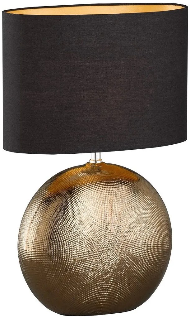 Настолна лампа F&H Foro-34φ 17β 53ψ cm-Bronze-Black