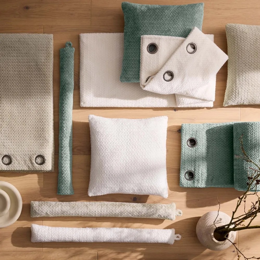 Зелено перде от микрофланела 140x240 cm Flanela – douceur d'intérieur