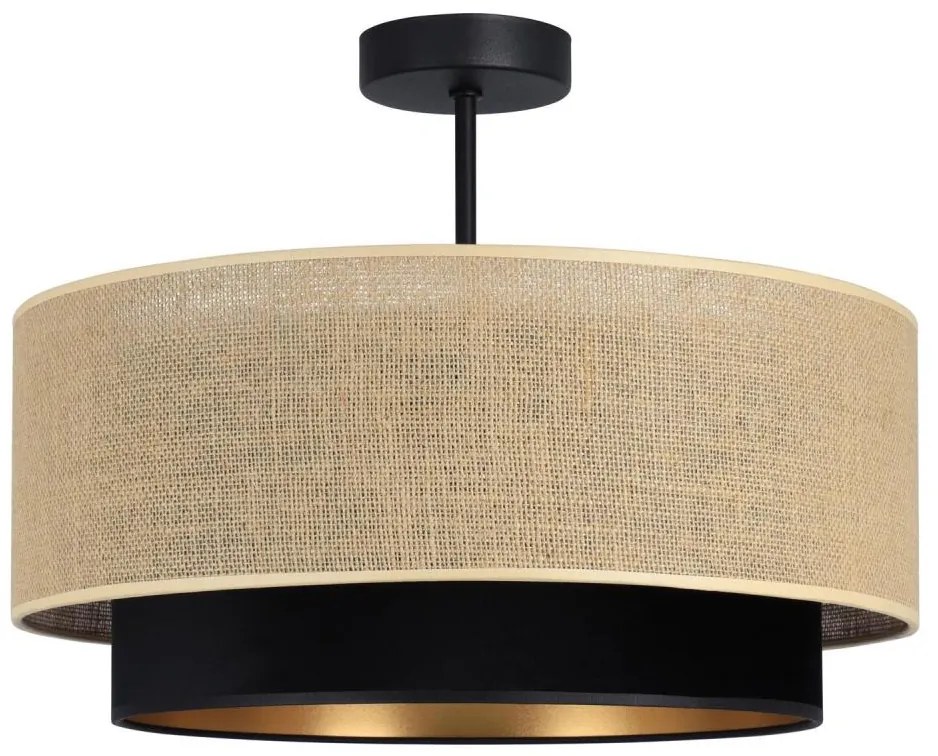 Плафон SARTA 1xE27/60W/230V черен/юта