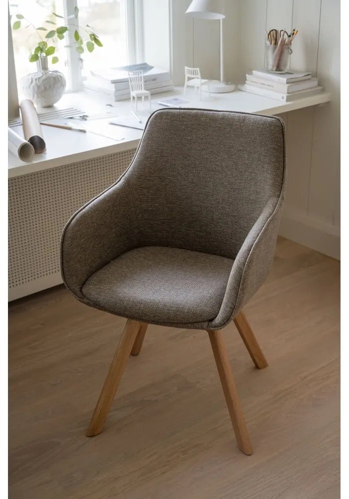 Бежови тапицирани трапезни столове в комплект 2 бр. Alison – Rowico