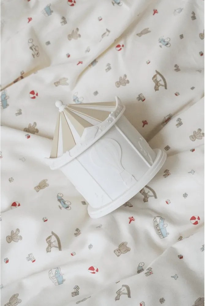 Детска нощна лампа в цвят слонова кост Carousel Off-White – Cam Cam Copenhagen