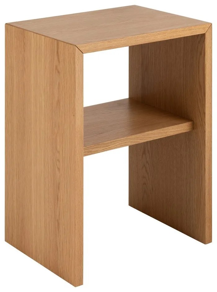 Нощно шкафче от декор от дъб в естествен цвят Arlon – Actona