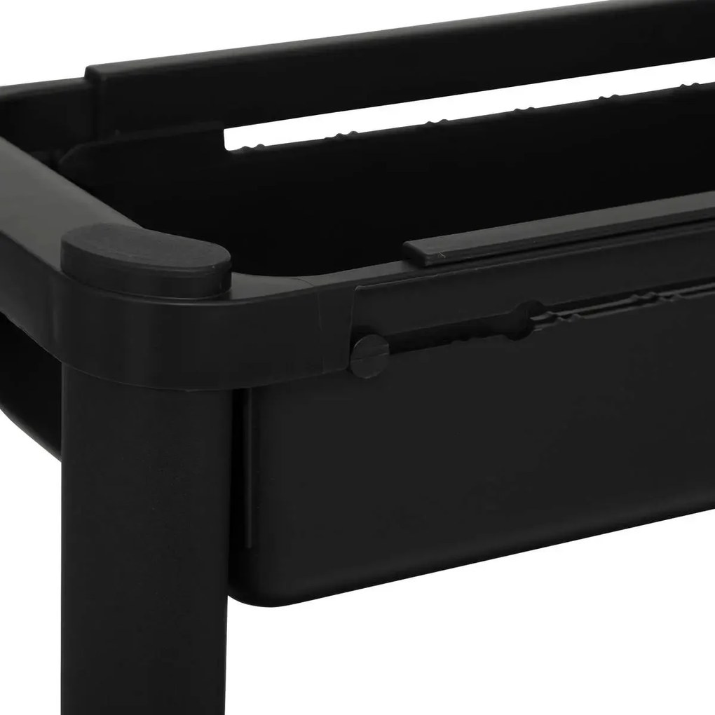 Кухненска количка 5five, 4 нива - Черен