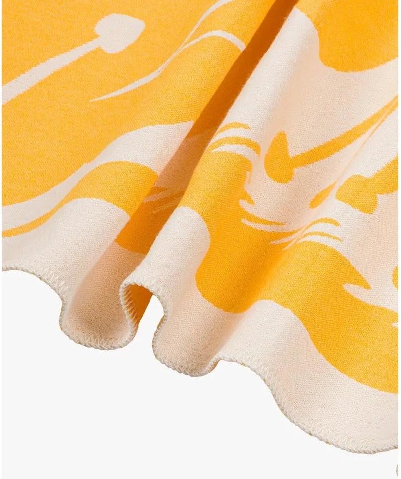 Жълто одеяло 165x200 cm Lino – noo.ma