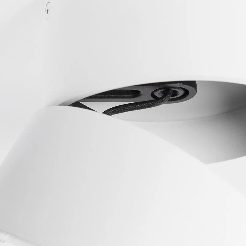 Модерен прожектор бял кръгъл регулируем - Go Nine