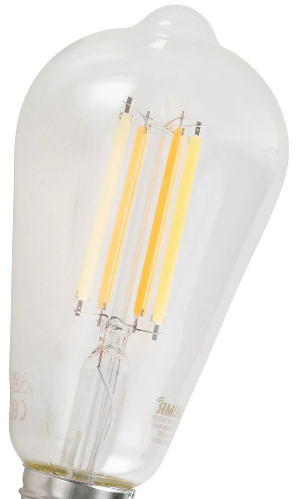 Комплект от 5 Димируеми LED крушки E27 ST64 прозрачни 7W 806lm 2700-6500K