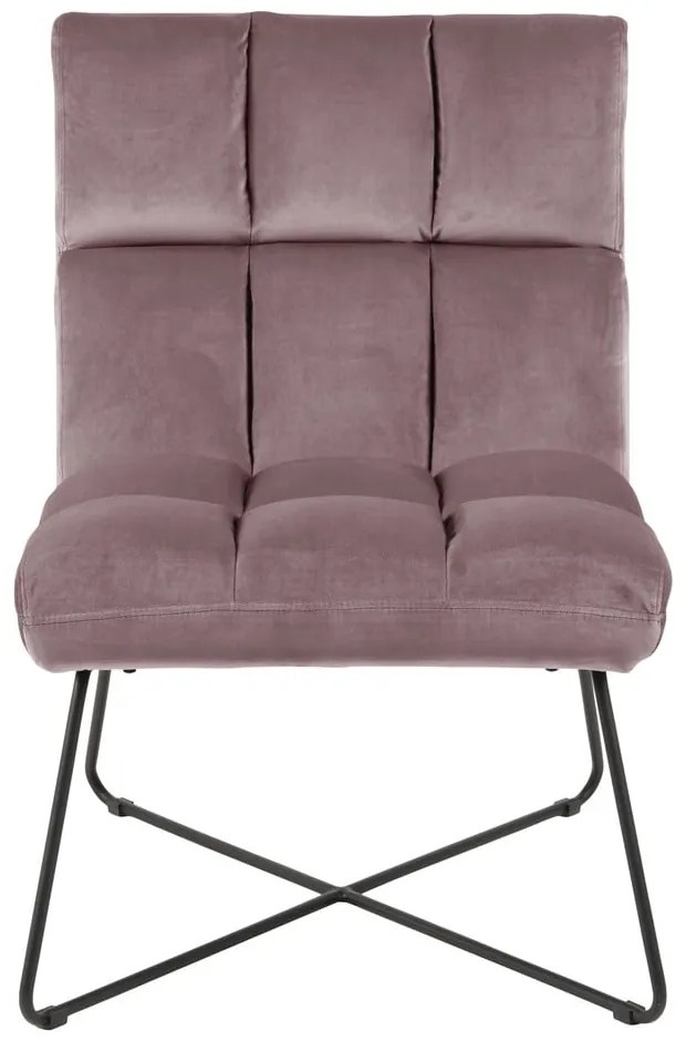 Розово кадифено кресло Alba – Actona