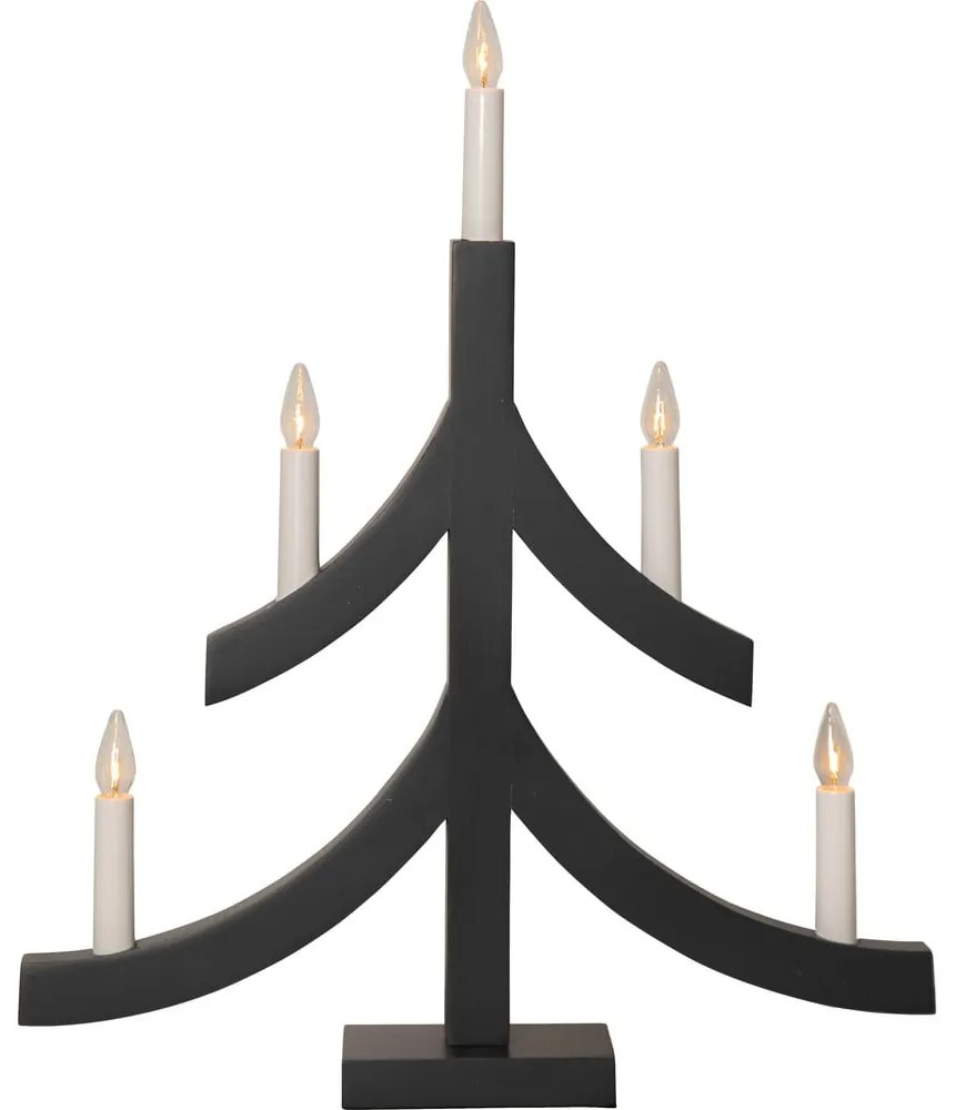 Тъмносива коледна светлинна украса Pagod – Star Trading