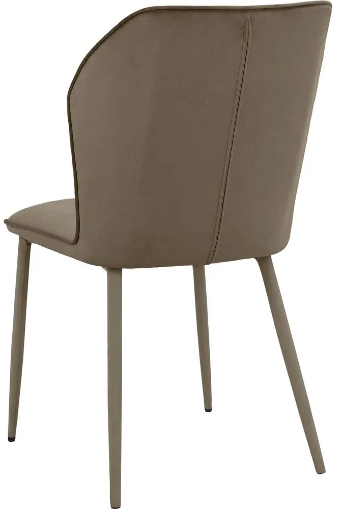 Кафяви кадифени трапезни столове в комплект от 2 бр. Wilma – Støraa