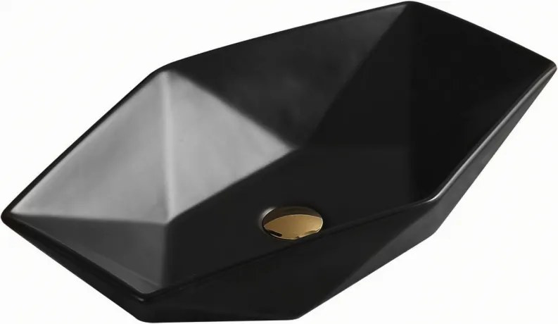 Mexen Elena надплотова мивка 63 x 41 см, черен мат - 21476385