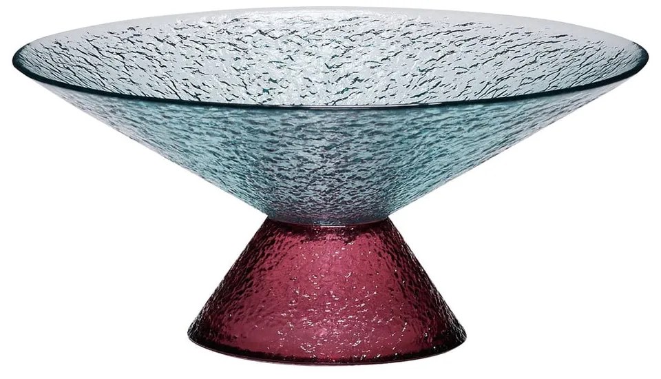 Червенo-синя стъклена купа купа за плодове ø 25 cm Bonbon – Hübsch