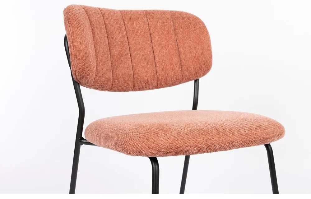 Трапезни столове в цвят сьомга в комплект от 2 броя Jolien - White Label