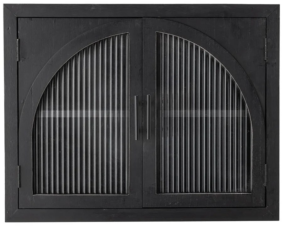 Черна висяща витрина от масивна ела 62x49x23 cm Lario – Bloomingville