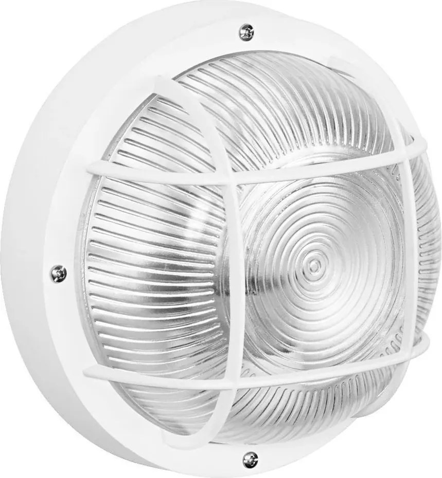 Osram - Външна стенна лампа BULKHEAD 1xE27/10W/230V Ø 19 см IP54 бяло