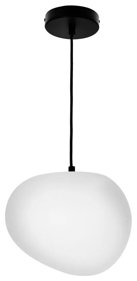 Черно-бяло висящо осветително тяло ø 25 cm Stones – Candellux Lighting