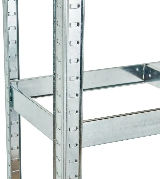 Стабилен метален стелаж за съхранение с 5 рафта 180 x 90 x 40 cm