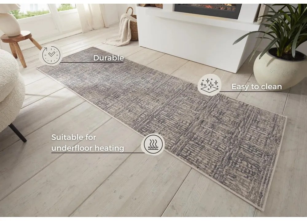 Сива пътека 80x200 cm Terrain – Hanse Home