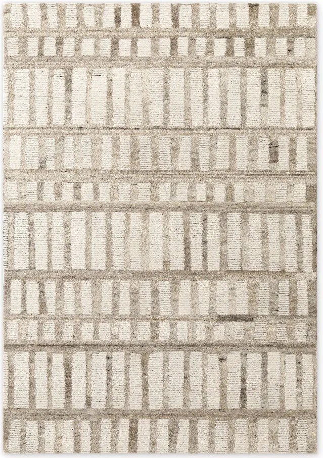 Кремав ръчно изработен вълнен килим 200x300 cm Boho 1.0 Linara – Vikosa
