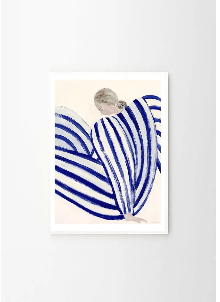 Постер 30x40 cm Blue Stripe at Concorde – Sofia Lind – The Poster Club