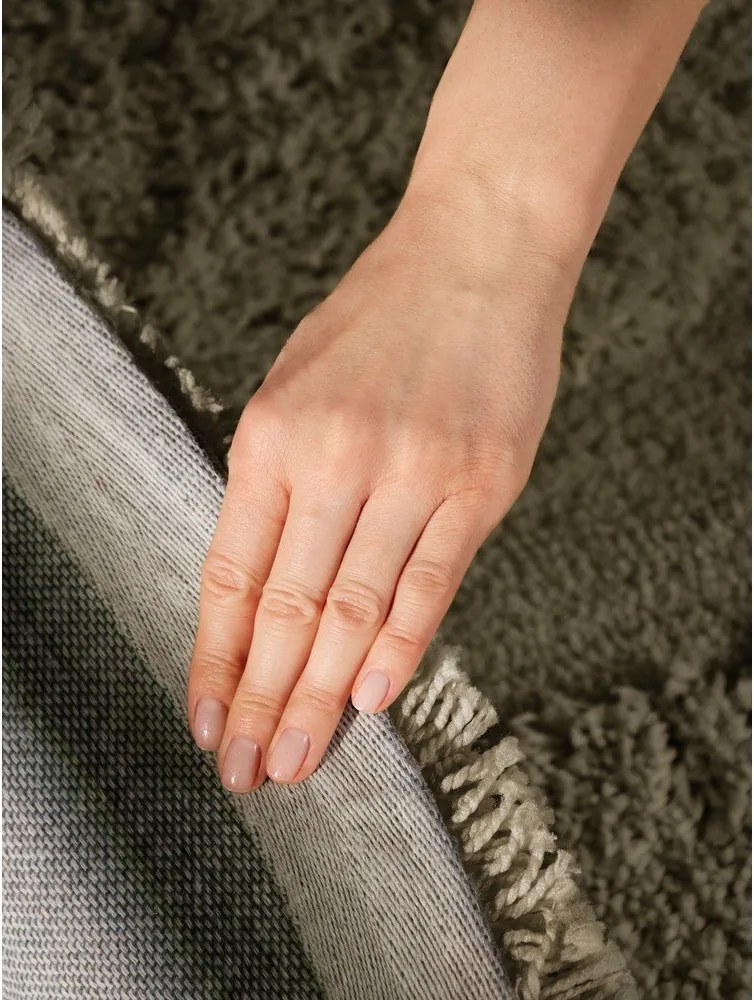 Ръчно изработен кръгъл килим в цвят каки ø 160 cm Lambeth Jasper – Ted Baker