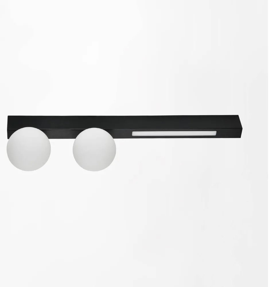 Zuma Line W231102-2 - LED стенен лампион LUND 2xG9/40W/230V + LED/6W черен