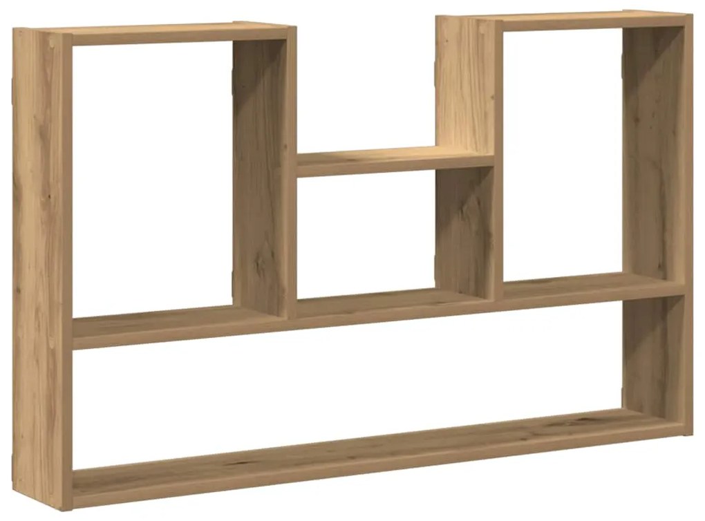 853244 vidaXL Стенен рафт, дъб артизан, 99x15x60 см, инженерно дърво
