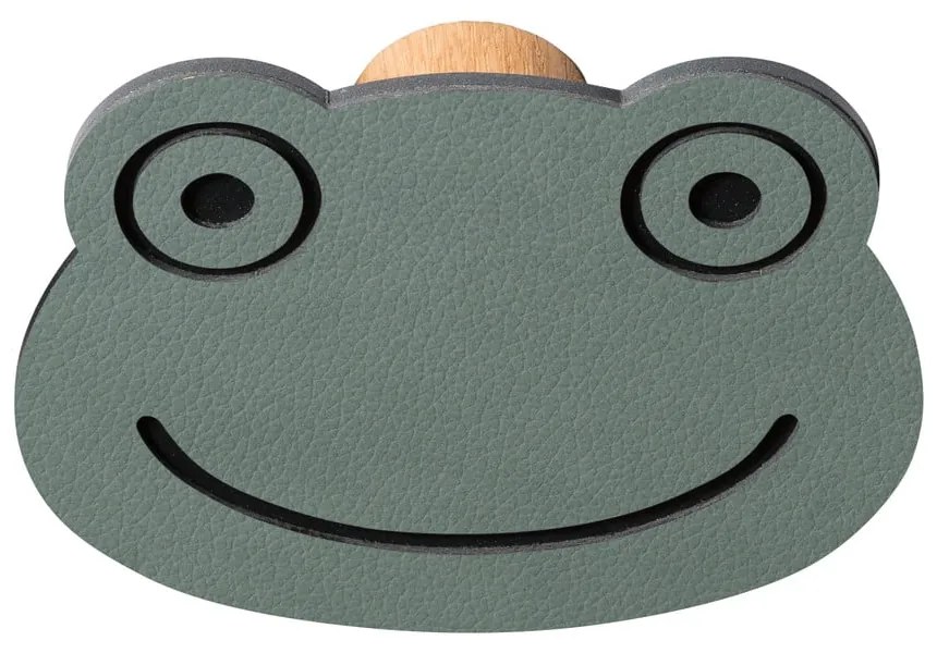 Сиво-зелена стенна стоманена кука Frog Dot Nupo – LIND DNA