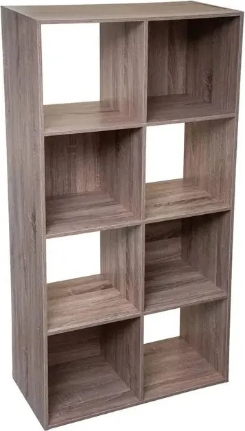 Рафт 5five Mix'n Modul, 8 отделения, MDF, 68x32x134 cm - Естествен