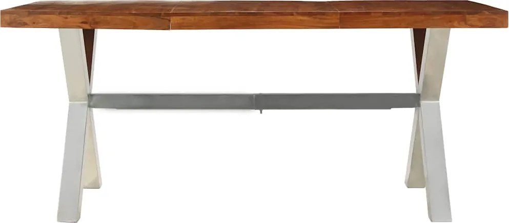 245639 vidaXL Трапезна маса, дърво масив, 180x90x76 см