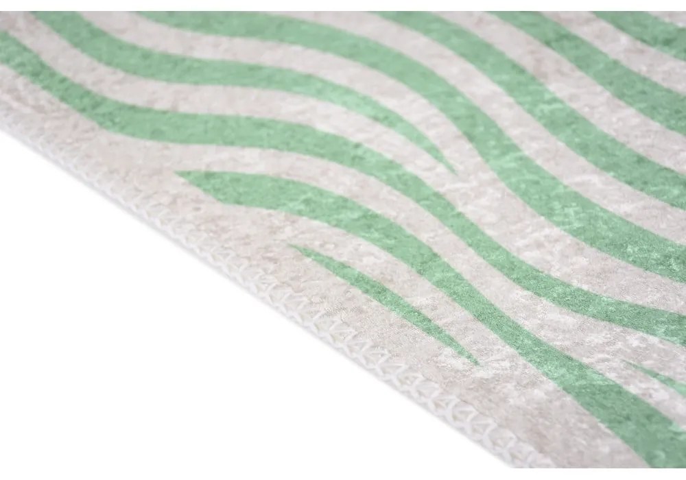 Зелена пътека подходяща за пране 80x200 cm Green Zebra – Vitaus