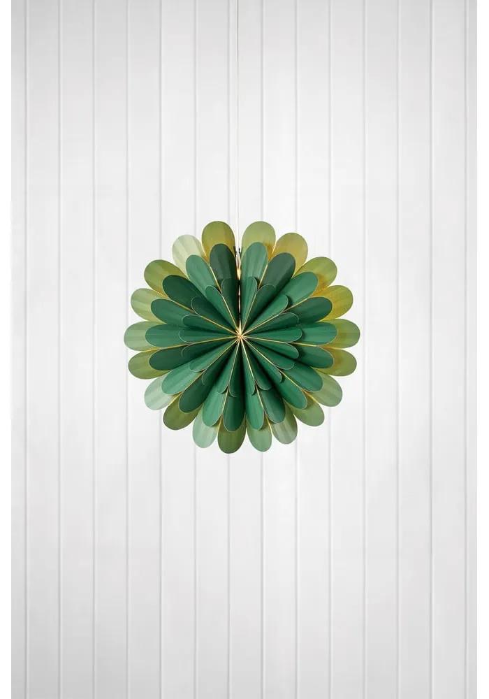 Зелена висяща светлинна декорация, височина 45 cm Marigold - Markslöjd