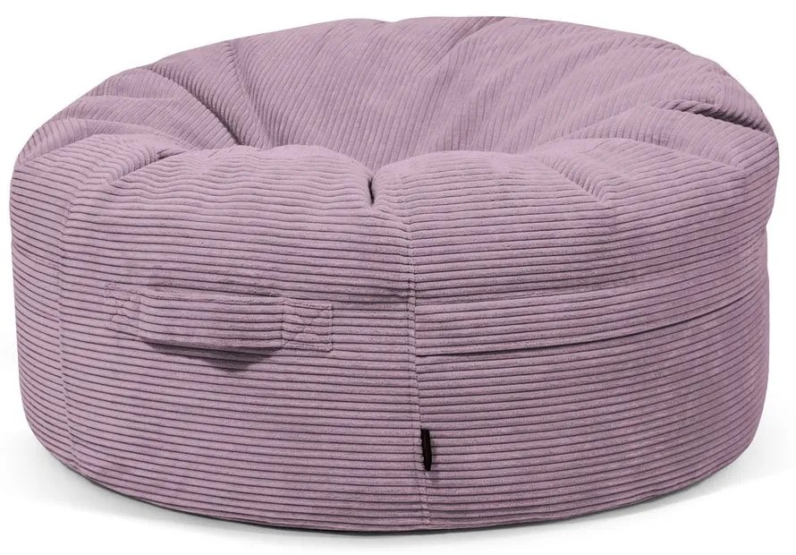 Лилав пуф от рипсено кадифе Roll 105 – SLOWDOWN