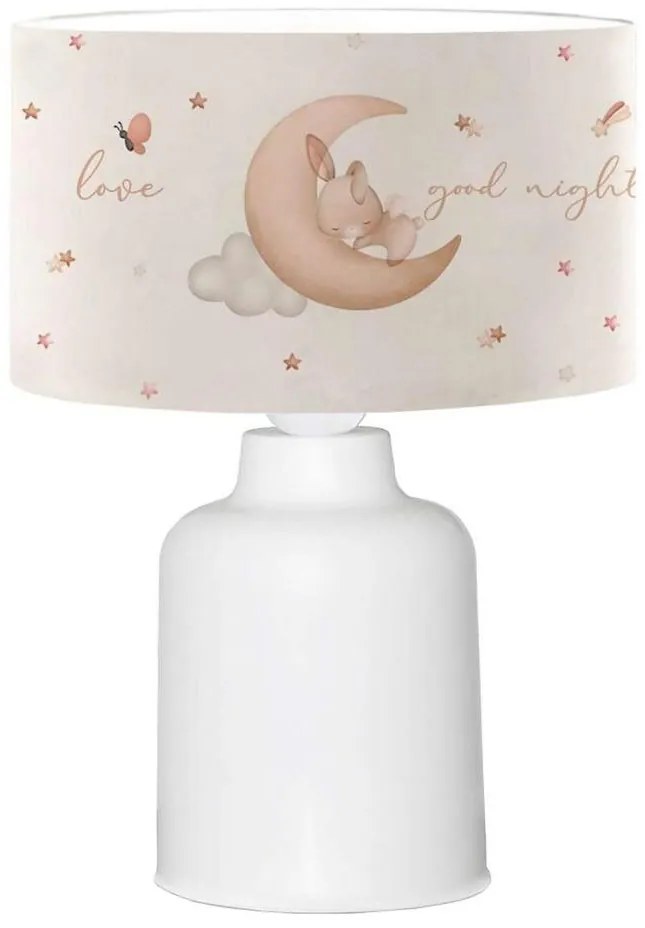 Детска лампичка CANDY 1xE27/40W/230V бяла/бежова