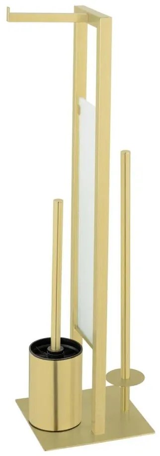WENKO 26034100 - Комплект за WC RIVALTA 18x70 см неръждаема стомана/златист/бял/черен