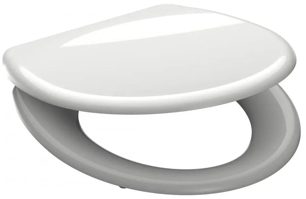 Schütte 82300-A - Бяла тоалетна седалка с плавно затваряне, дуропласт