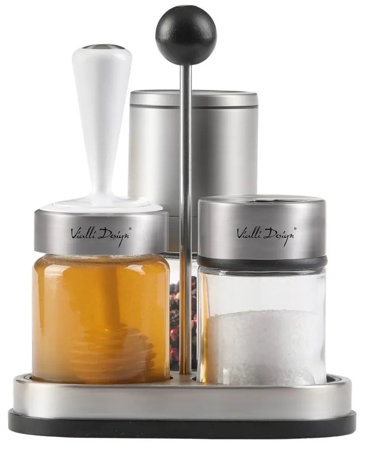 Солница и пиперница със стойка Soho – Vialli Design