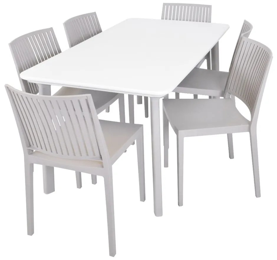 Бежов пластмасов градински стол Bars - Rojaplast